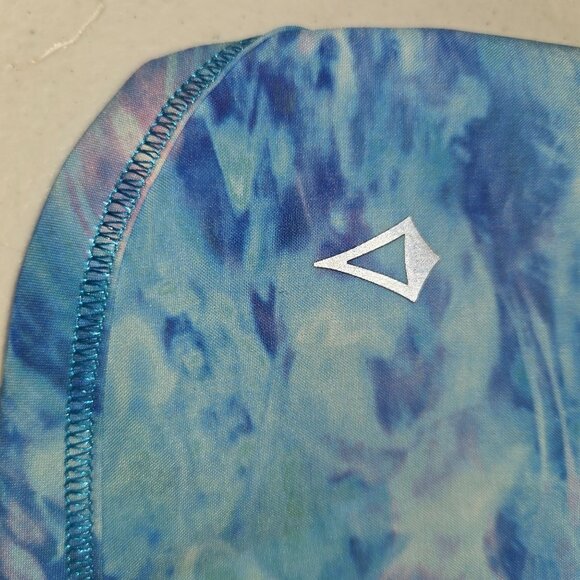 Ivivva By Lululemon Girls Size 14 Blue Tie-Dye Romper With Pockets & Drawstring - Picture 5 of 11